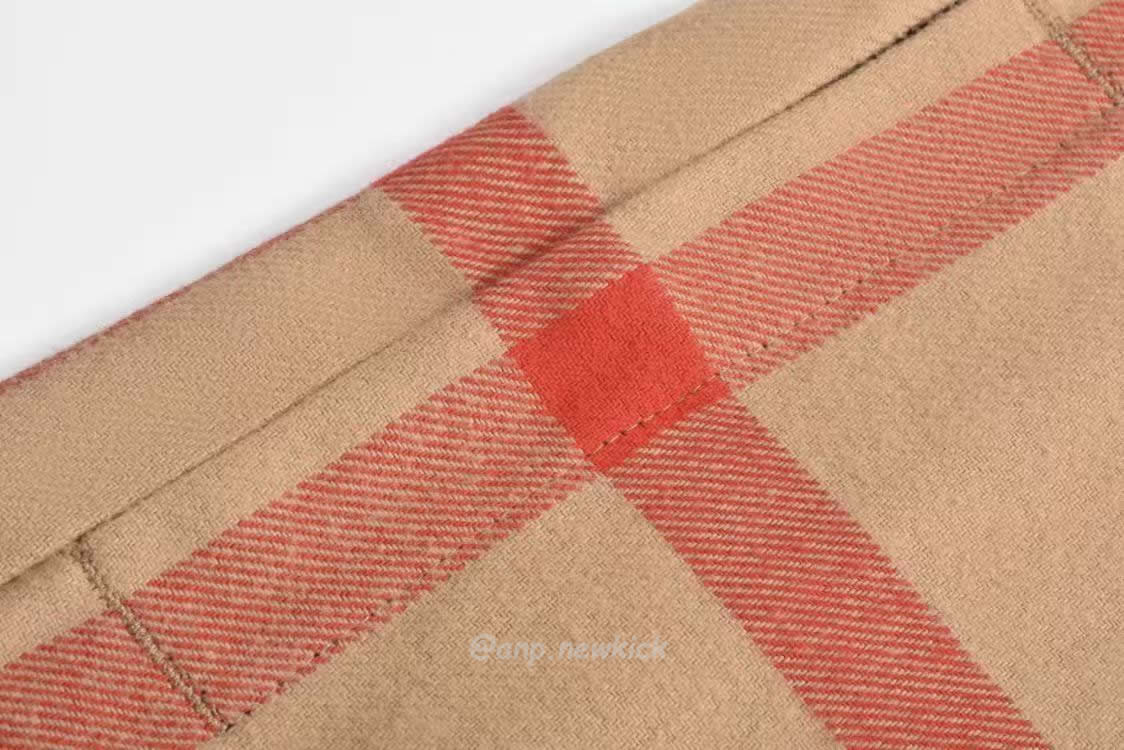 Burberry Check Wool Cotton Zip Front Shirt (5) - www.newkick.vip